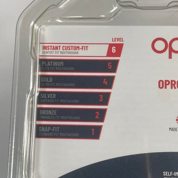 Opro Instant Custom-Fit Adult Dentist Fit Mouthguard Level 6 Dual Compression - Picture 3 of 6